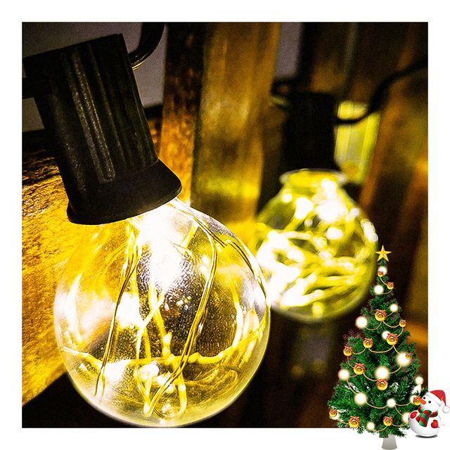 LED Christmas String Lights Indoor Outdoor Holiday Decoration Series Lights Waterproof for Tree Party Wedding Home Garden