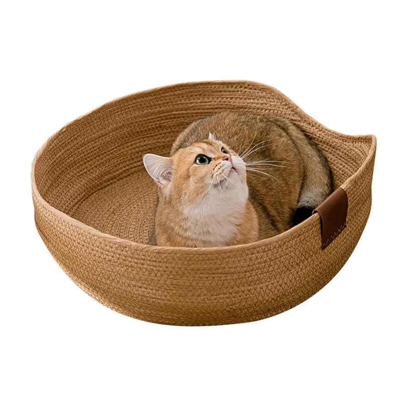 Simple Rattan cat nest hand-woven cat and Dog Nest Four Seasons Universal Cat Scratch Board Home pet supplier