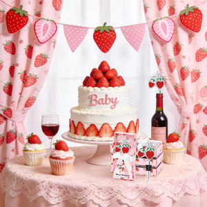 Nouveaux bouchons <span class=keywords><strong>de</strong></span> bouteille en forme <span class=keywords><strong>de</strong></span> fraise <span class=keywords><strong>pour</strong></span> baby shower, mariage, cadeaux <span class=keywords><strong>pour</strong></span> invités, souvenirs, décorations et objets commémoratifs - Product Image 3
