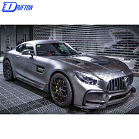Drifton Yeni Agresif Görünür Motorlu Karbon Fiber Kaput 3K Düz Dokuma Parlak Mat Siyah UV Korumalı Mercedes AMG GT