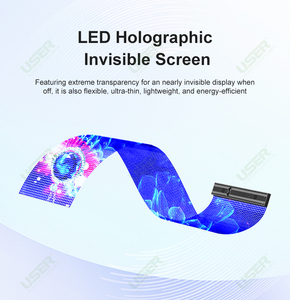 Écran LED Super Mince Transparent Flexible Doux Auto-Adhésif pour Fenêtre de Film LED P6 P8 Cristal LED Film Verre P10 LED Écran - Product Image 1