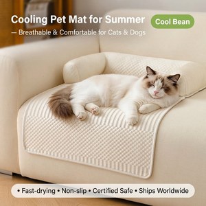 Tapis épais pour animaux de compagnie, rectangulaire, 10 cm, en fibre de polyester, antidérapant, lit pour chien et chat, coussin rafraîchissant pour l'été, utilisable en toutes saisons - Product Image 3