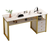 Table de manucure de luxe pour salon de beauté Table de manucure Table de manucure moderne pour manucure