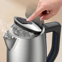 Bouilloire électrique tactile avec 6 températures préréglées, maintien au chaud automatique, contrôle de la température, bouilloire électrique en acier inoxydable