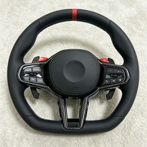 พวงมาลัยคาร์บอนไฟเบอร์ CS ใหม่ ขายส่ง ใช้ได้กับรถ <span class=keywords><strong>BMW</strong></span> ซีรีส์ F และ G ทุกรุ่น ไม่มีถุงลมนิรภัย - Product Image 2