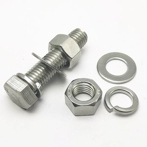 Tornillos y Tuercas Hexagonales de Acero Inoxidable Galvanizado de Grado 10.9 con Rosca Completa 316 - Product Image 4
