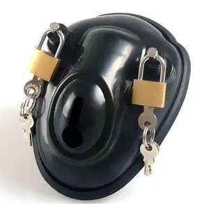 Neueste Design Kleine männliche Hahn Käfig Bondage Keuschheit Gerät Penis Lock BDSM New Sex Spielzeug Silikon Keuschheit gürtel