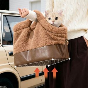 Sac de transport de luxe en cuir pour animaux de compagnie et sac personnalisé avec logo – Léger, durable, écologique, grande taille, portable pour chiens et chats en voyage - Product Image 3