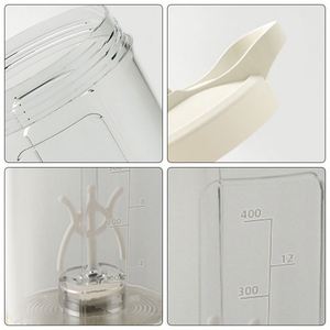 2026 Portable Electric <b>Shaker</b> Bottle Small 400ml Plastic USB Charging <b>Protein</b> <b>Shaker</b> Cup for Gym - Product Image 5