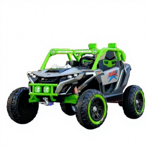 Voiture <span class=keywords><strong>électrique</strong></span> pour enfants à 2 places, alimentée par batterie 12V, avec moteurs doubles 550, télécommande - Product Image 1