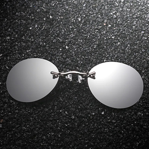 YIHANG 2025 Nouvelles Lunettes de Soleil Rondes Tendance pour Femmes et Hommes, Mini Sans Monture, Sport, Protection UV400, à Clipser - Product Image 3