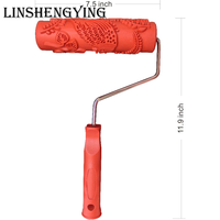 LSY7 ''Texture Roller DIY Decorative Art Pattern Paint Roller Rouleau en caoutchouc pour la décoration des murs, meubles et sols