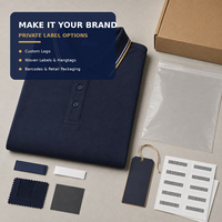 Polo pour homme en piqué mercerisé extensible, manches courtes, antibactérien 5A, toucher frais, col contrastant, personnalisable OEM, vente en gros