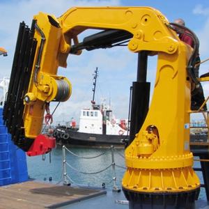 Индивидуальный малогабаритный гидравлический кран с шарнирно-сочлененной стрелой, грузоподъемность 2-4 тонны, сертификация CCS BV, двигатель и насос, для использования на море, высота подъема 50 м - Product Image 5