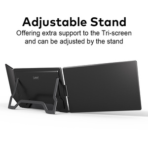 Layar Eksternal <span class=keywords><strong>Laptop</strong></span> Model S1000 Terlaris, Baru Datang, Kecerahan Tinggi, Tas Jinjing, Monitor Portabel Tiga Layar 15,3 Inci - Product Image 4