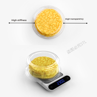 Récipient à gâteau en plastique dôme jetable transparent de 6 à 8 pouces pour aliments écologiques, boîte d'emballage de gâteau ronde transparente en PET avec couvercle