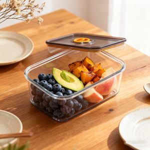 Sealed Food Storage Container Rectangle Clip On Lid For Fruits Vegetables Grains Refrigerator Picnic Use - Product Image 3