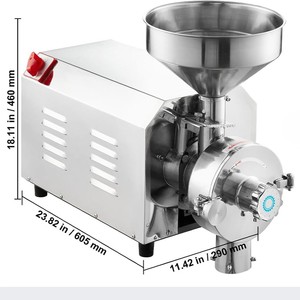 Broyeur <span class=keywords><strong>à</strong></span> grains haute puissance 1500W, équipement industriel de mouture de <span class=keywords><strong>céréales</strong></span> avec grande <span class=keywords><strong>trémie</strong></span> - Product Image 6