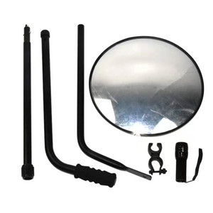 Vty V3 Portable Under Vehicle Inspection Mirror With Light Telescopic Rod Universal For Security Check - Product Image 1