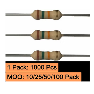 15K Ohm <b>Fixed</b> Metal Resistor 1/4 Watt ±1 Percent Tolerance Electronic Component for PCB Board and Circuit Assembly Projects - Product Image 2