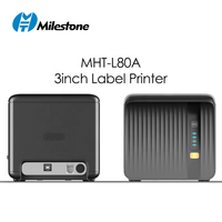 Imprimante thermique professionnelle Milestone MHT-P80A 80 mm, modèle de bureau, impression rapide, multi-interface, stock pour factures, reçus, billets