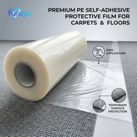 Rouleau de film d'emballage souple en PE pour la protection des tapis et des revêtements de sol