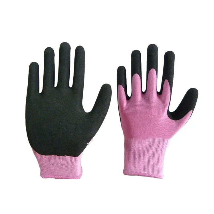 Guantes de nitrilo esmerilado Sunnyhope Guantes protectores de trabajo para jardín Guantes de trabajo de seguridad industrial