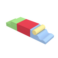 Ensemble de jeu d'escalade sensoriel en mousse souple haute densité pour enfants, avec marchepieds et toboggan, idéal pour les crèches et les maternelles - Vente en gros directe usine