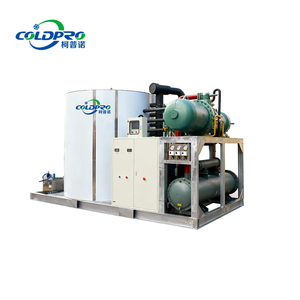 Промышленная льдогенераторная установка для производства чешуйчатого льда с высокой стабильностью, компрессором COLDPRO, ПЛК, корпусом из нержавеющей стали, 380В, производительность 150 кг льда, с бункером для хранения. - Product Image 3
