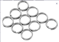 Mousqueton porte-clés en métal rond de 25 mm pour classeurs à feuilles mobiles - Accessoire de mode en alliage de zinc