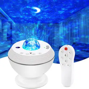 BT Connected Wave Star Light rotante Water Ripple Laser LED Smart Projector Night Light con altoparlante musicale