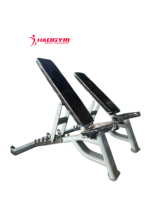 Banc de musculation réglable HAOGYM, bancs et supports de fitness multifonctionnels en métal de qualité commerciale