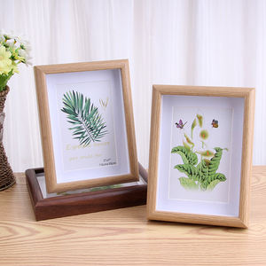 Gran oferta profundidad 1,5 cm tamaño 5x7 "6x8" A3 <span class=keywords><strong>A4</strong></span> pared creativa de fotos marco de fotos de madera marcos de caja de sombra - Product Image 2