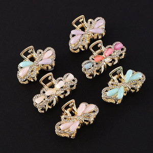 Fashion Rhinestone Hair <b>Clip</b> 10 Cm Zinc Alloy Gripper For Women Daily Use - Product Image 1