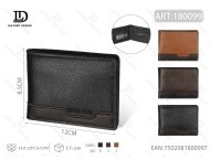 Portafoglio da uomo Jd in pelle senza fogli sfoderabili, set regalo di lusso Art 180309 - Product Image 1