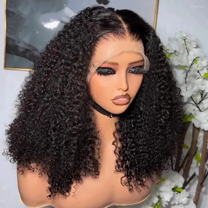 Brésilienne pas cher Court Bob Lace Front Perruque Hd Lace Frontal Perruques Cheveux Humains Kinky Curly Sans Colle Full Hd Lace Perruques Pour Les Femmes Noires - Product Image 1