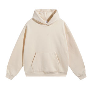 Vente en gros de sweats à capuche vierges 380 GSM, épais et surdimensionnés à épaules tombantes, pour impression personnalisée - Product Image 1