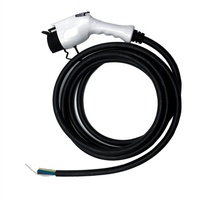 16A 32A monofásico único trifásico 5 pines 7 pines Tipo 1 Tipo 2 conector EV carga Pug con Cable de carga de vehículo eléctrico
