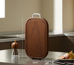 Tabla <span class=keywords><strong>de</strong></span> Cortar <span class=keywords><strong>de</strong></span> <span class=keywords><strong>Madera</strong></span> Maciza <span class=keywords><strong>de</strong></span> Nogal Negro, Antibacteriana, Resistente al Moho, <span class=keywords><strong>de</strong></span> Doble Cara - Product Image 6