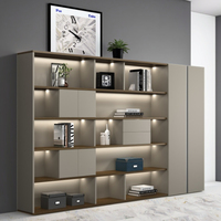 Lemari Kabinet Melamin Modern dengan Ukuran yang Dapat Disesuaikan Desain Ramah Lingkungan untuk Penggunaan di Rumah, Kantor, Sekolah & Hotel