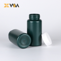 Récipient HDPE noir direct d'usine 150-200ml avec capuchon à double verrouillage, pot de col de 47mm bouteille de supplément
