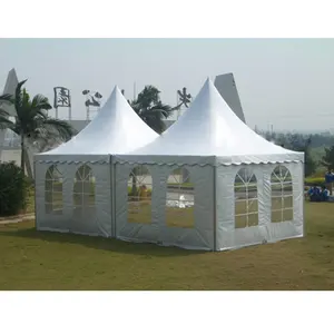 Gazebo pagoda barraca de alumínio à prova d' água, 4m x 4m, para áreas externas