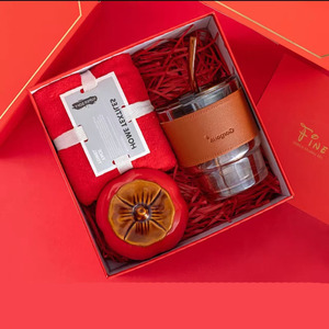 Wedding Bridesmaids <strong>Gift</strong> <strong>Set</strong> for Girl Includes Thermos Flask Towel <strong>Umbrella</strong> and Fan in a Box for New Year - Product Image 3