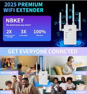 Penguat Sinyal WiFi 5G Dual Band 1200Mbps  Jangkauan Luas 2 Port RJ45 dengan Steker EU AU UK US - Product Image 2
