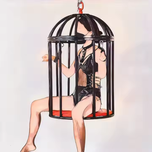 New <strong>BDSM</strong> Slave Bondage Hanging Bird <strong>Cage</strong> Sex <strong>Furniture</strong> Metal Dog <strong>Cage</strong> Slave Restraint Tool Training <strong>Cage</strong> - Product Image 2