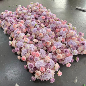 Corredor de flores artificiales al por mayor, decoración de flores de Isla de seda, camino de flores para bodas, camino de mesa, decoración de eventos - Product Image 3