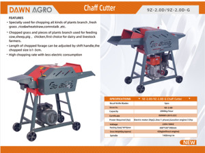 Máquina Picadora de Forraje <span class=keywords><strong>DAWN</strong></span> AGRO para Procesamiento de Paja y Hierba, Equipo para Ganado y Aves de Corral, Alta Productividad - Product Image 2