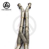 En stock – Nouveau tuyau intermédiaire universel CSZ SS304 de 70/76 mm à longueur égale, imprimé en 3D pour BMW S58 M2 M3 M4 G80 G82, avec sonorisation résonnante