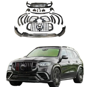 Kit de carrosserie large de becquet de diffuseur de lèvre avant en Fiber de carbone de Style <span class=keywords><strong>BRABUS</strong></span> pour pièces extérieures de mise à niveau Mercedes Benz GLS - Product Image 1