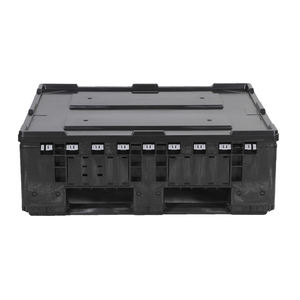 תיבת משטחים מפלסטיק HDPE קיבולת גדולה אחסון עם המחיר הטוב ביותר ומיכלי פלסטיק בתפזורת מתקפלים לאחסון הובלה - Product Image 3